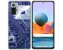 Funda Gel Tpu para Xiaomi Redmi Note 10 Pro diseño Circuito Dibujos