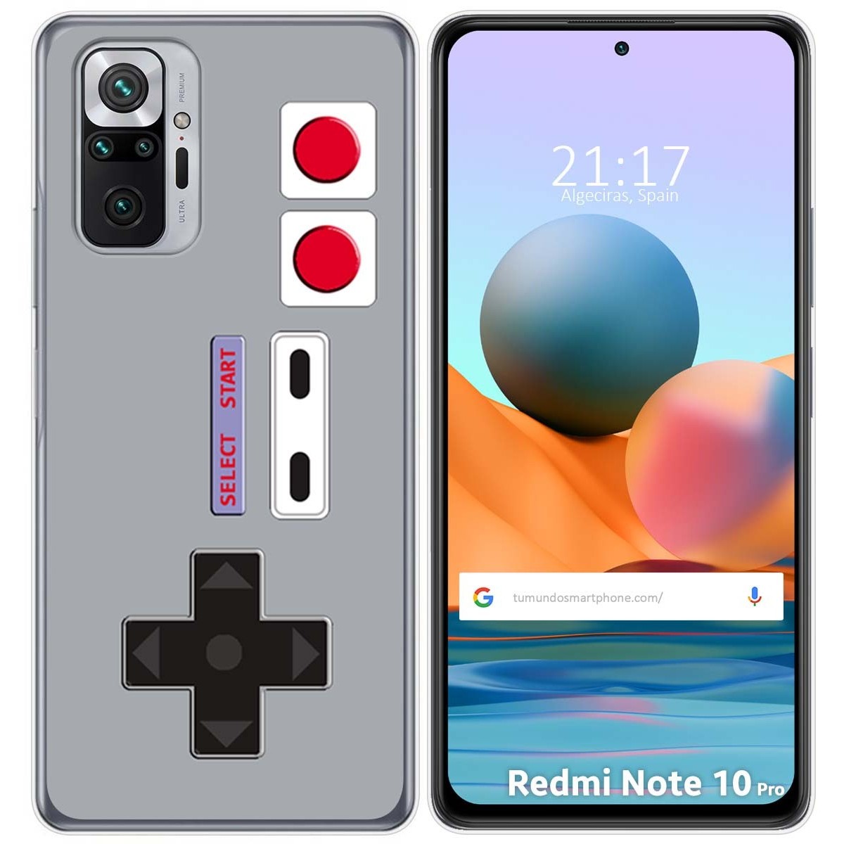 Funda Gel Tpu para Xiaomi Redmi Note 10 Pro diseño Consola Dibujos