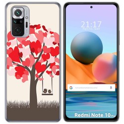Funda Gel Tpu para Xiaomi Redmi Note 10 Pro diseño Pajaritos Dibujos