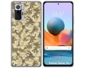 Funda Gel Tpu para Xiaomi Redmi Note 10 Pro diseño Sand Camuflaje Dibujos