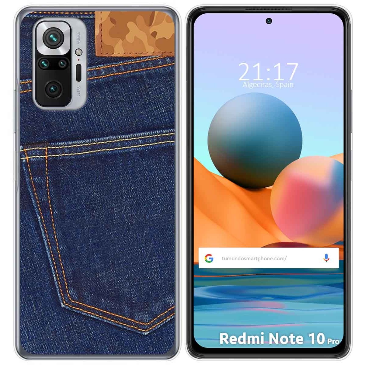 Funda Gel Tpu para Xiaomi Redmi Note 10 Pro diseño Vaquero Dibujos