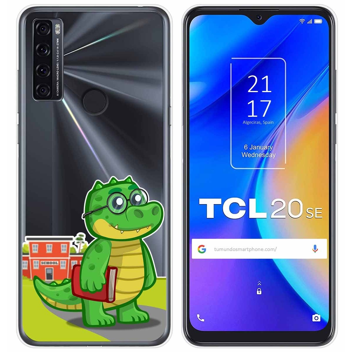 Funda Gel Transparente para TCL 20 SE diseño Coco Dibujos