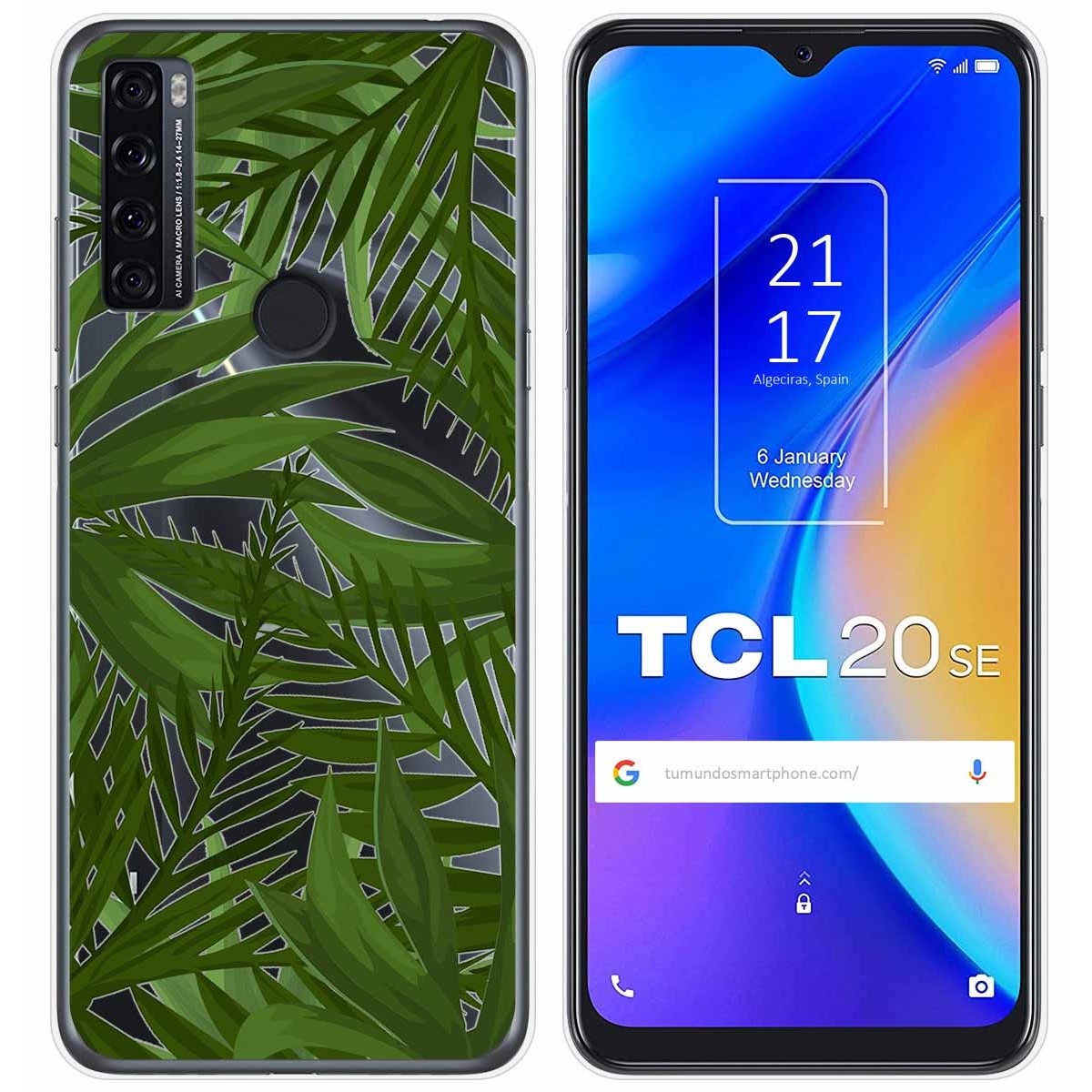 Funda Gel Transparente para TCL 20 SE diseño Jungla Dibujos