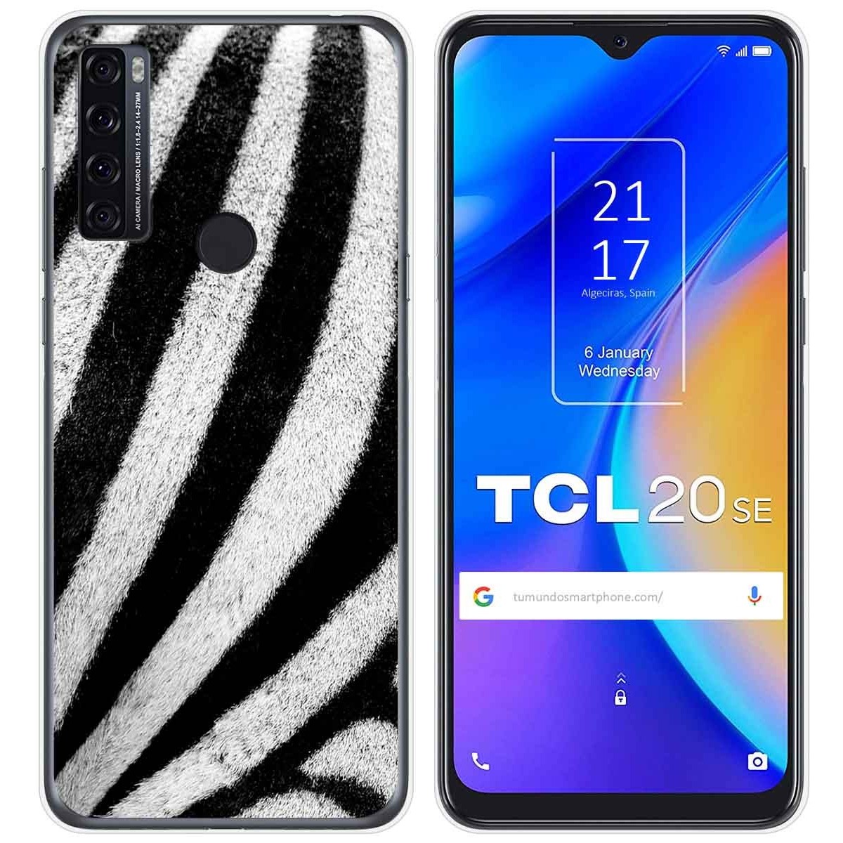 Funda Gel Tpu para TCL 20 SE diseño Animal 02 Dibujos