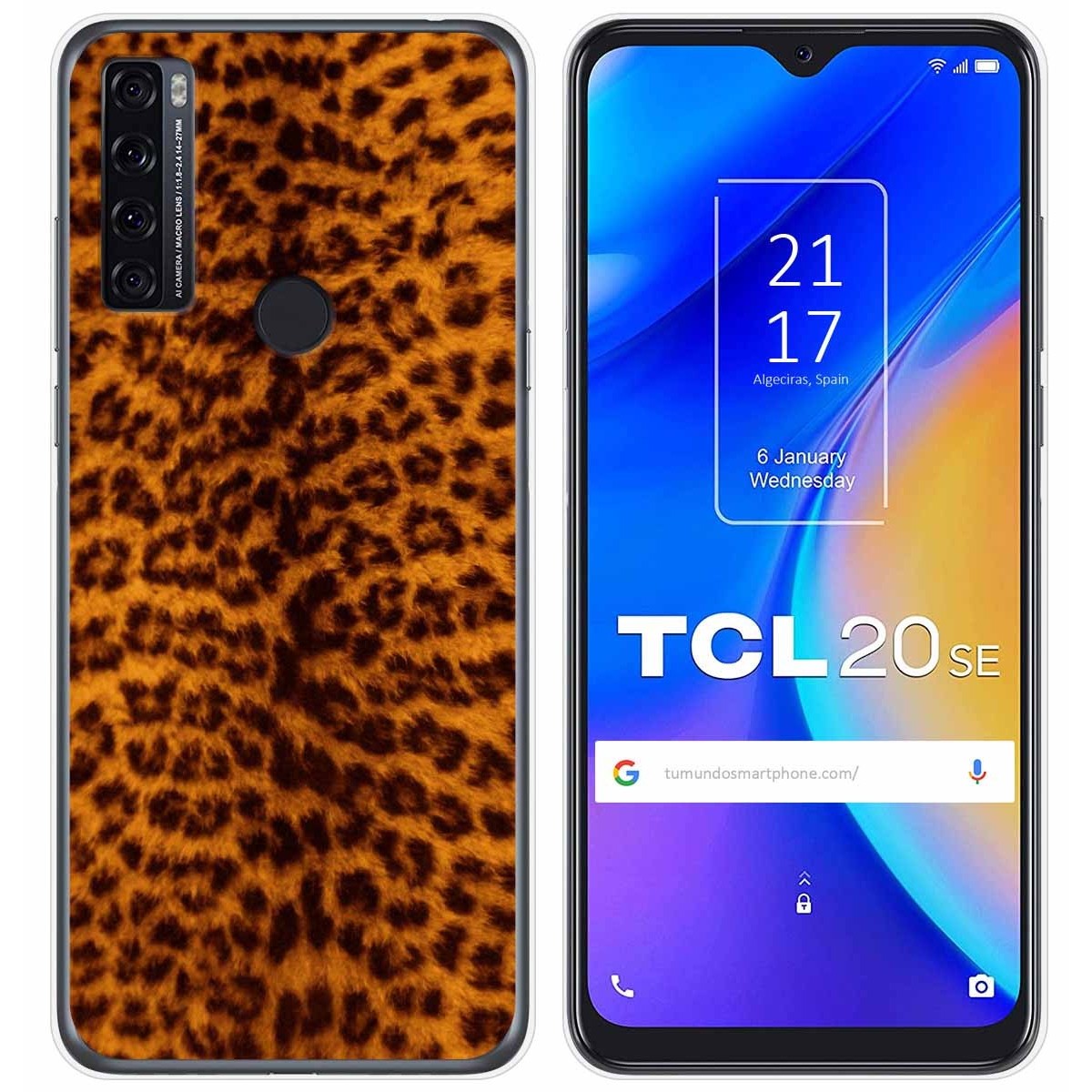 Funda Gel Tpu para TCL 20 SE diseño Animal 03 Dibujos