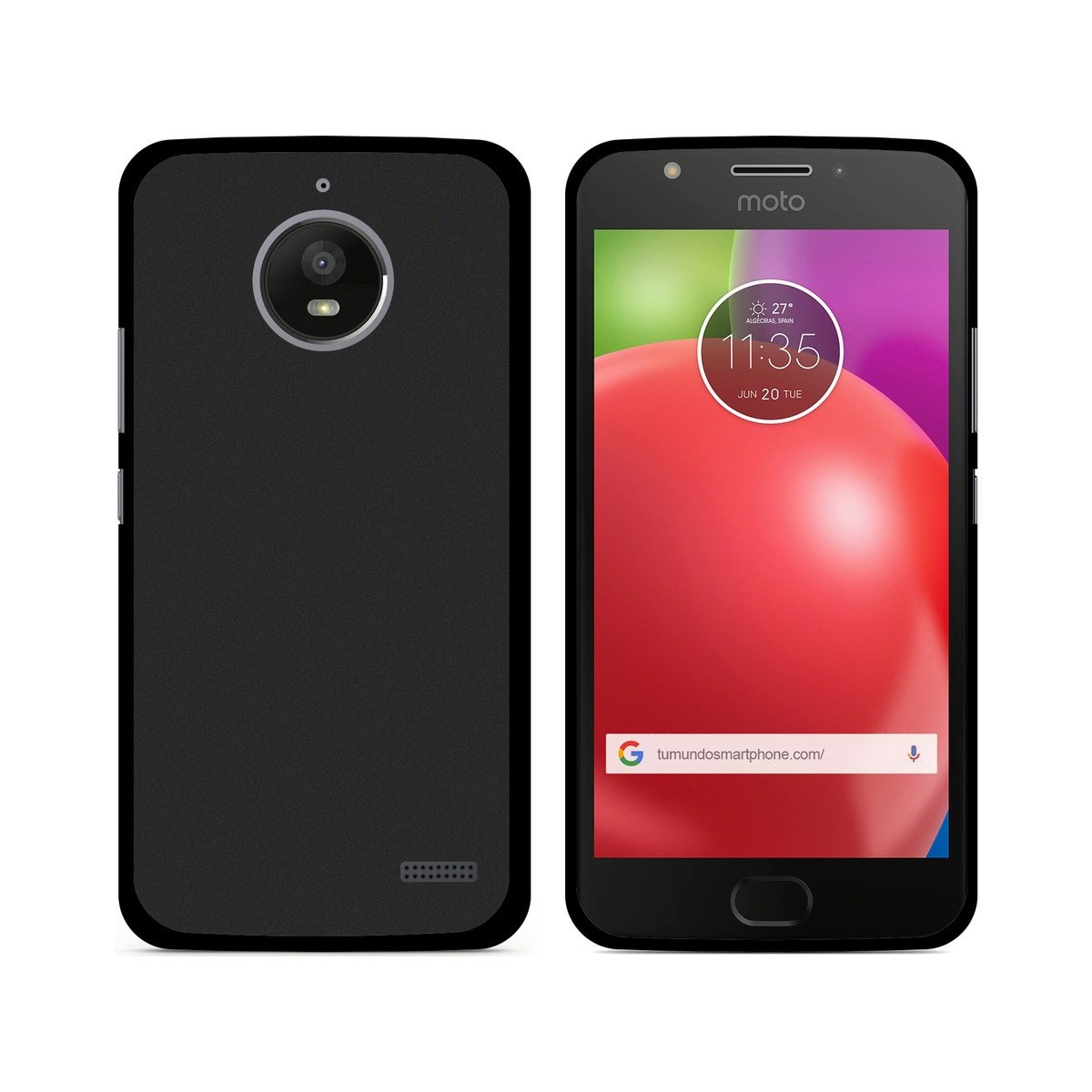 Funda Gel Tpu para Motorola Moto E4 Color Negra