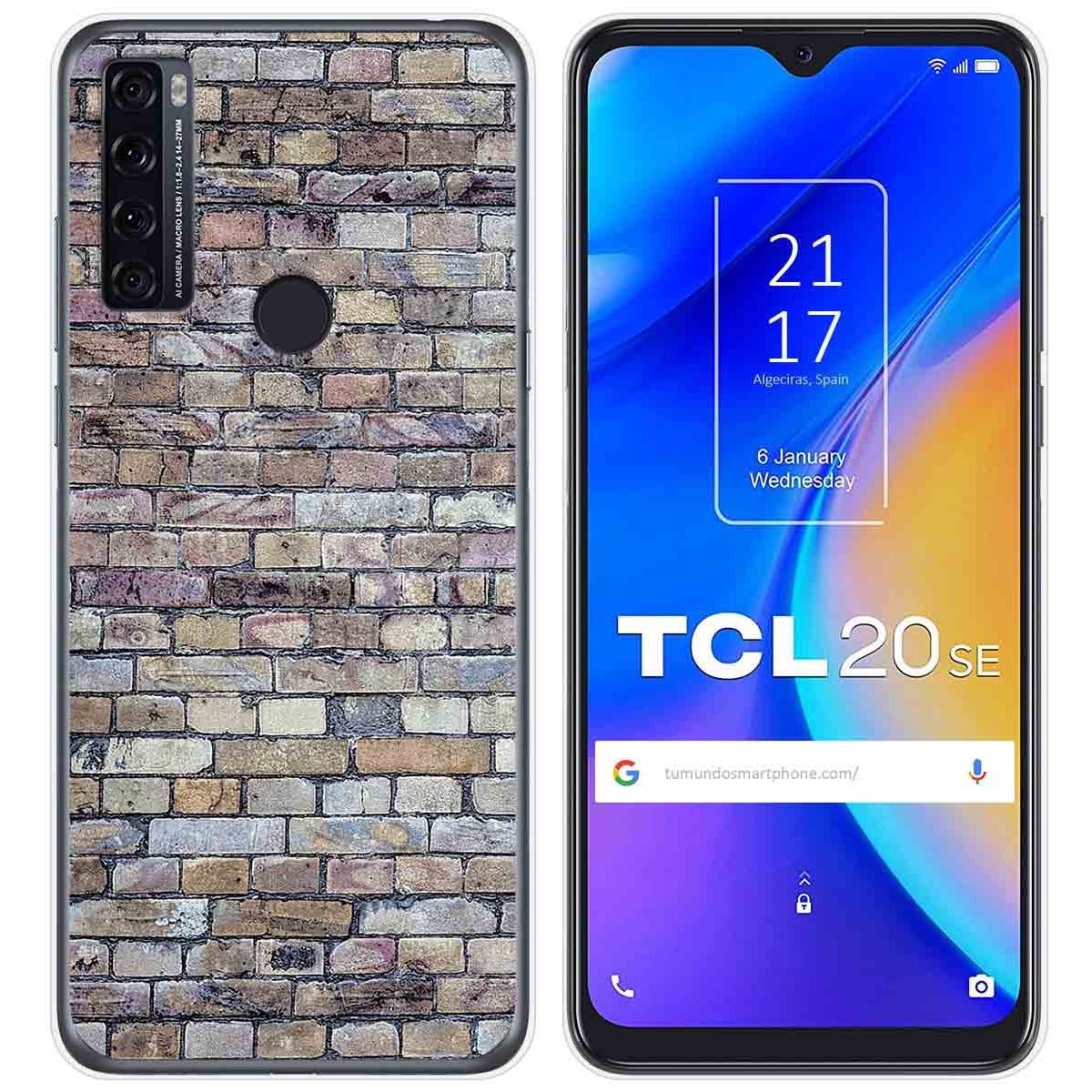 Funda Gel Tpu para TCL 20 SE diseño Ladrillo 02 Dibujos
