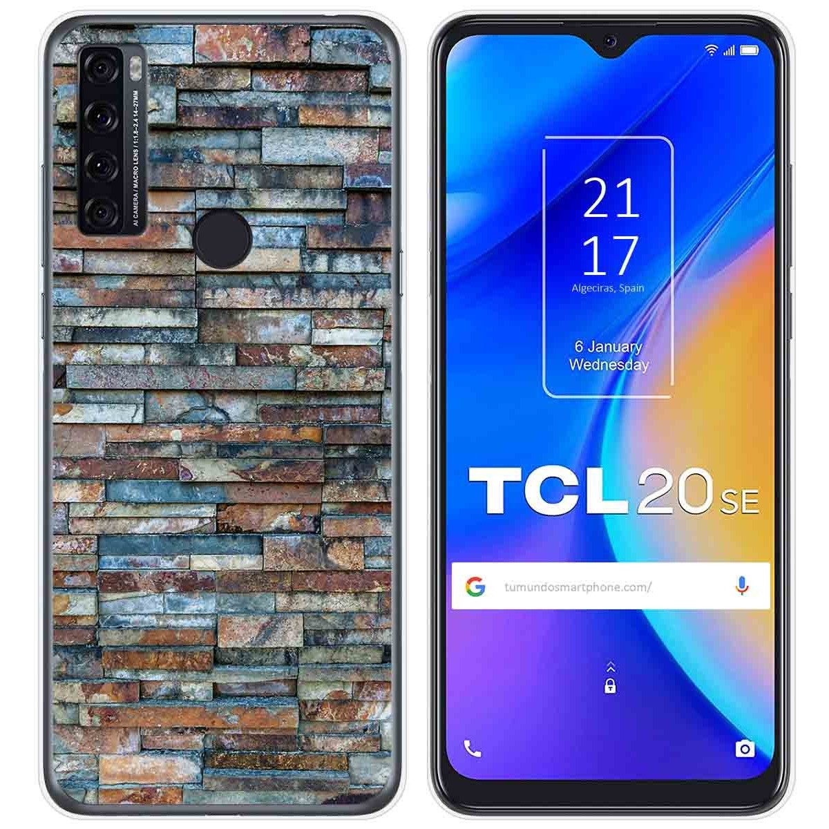 Funda Gel Tpu para TCL 20 SE diseño Ladrillo 05 Dibujos