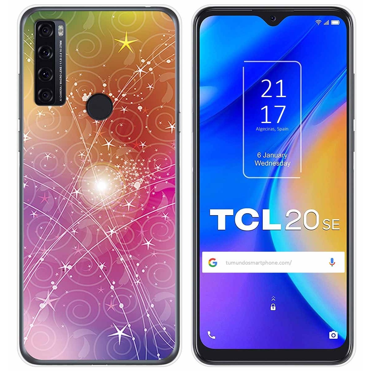 Funda Gel Tpu para TCL 20 SE diseño Abstracto Dibujos