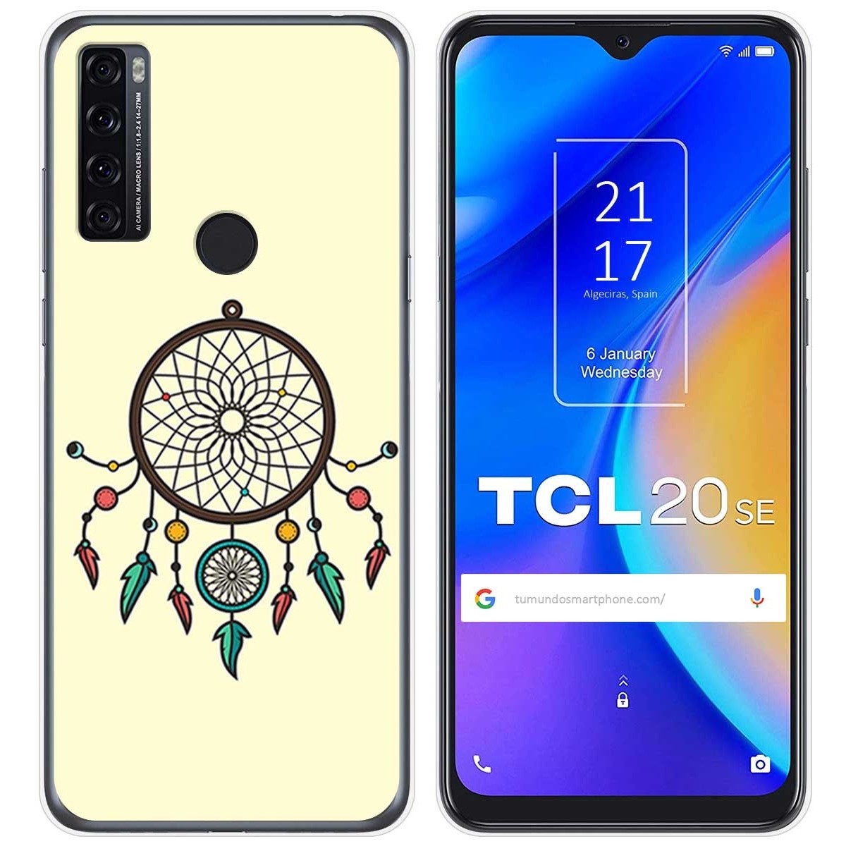 Funda Gel Tpu para TCL 20 SE diseño Atrapasueños Dibujos