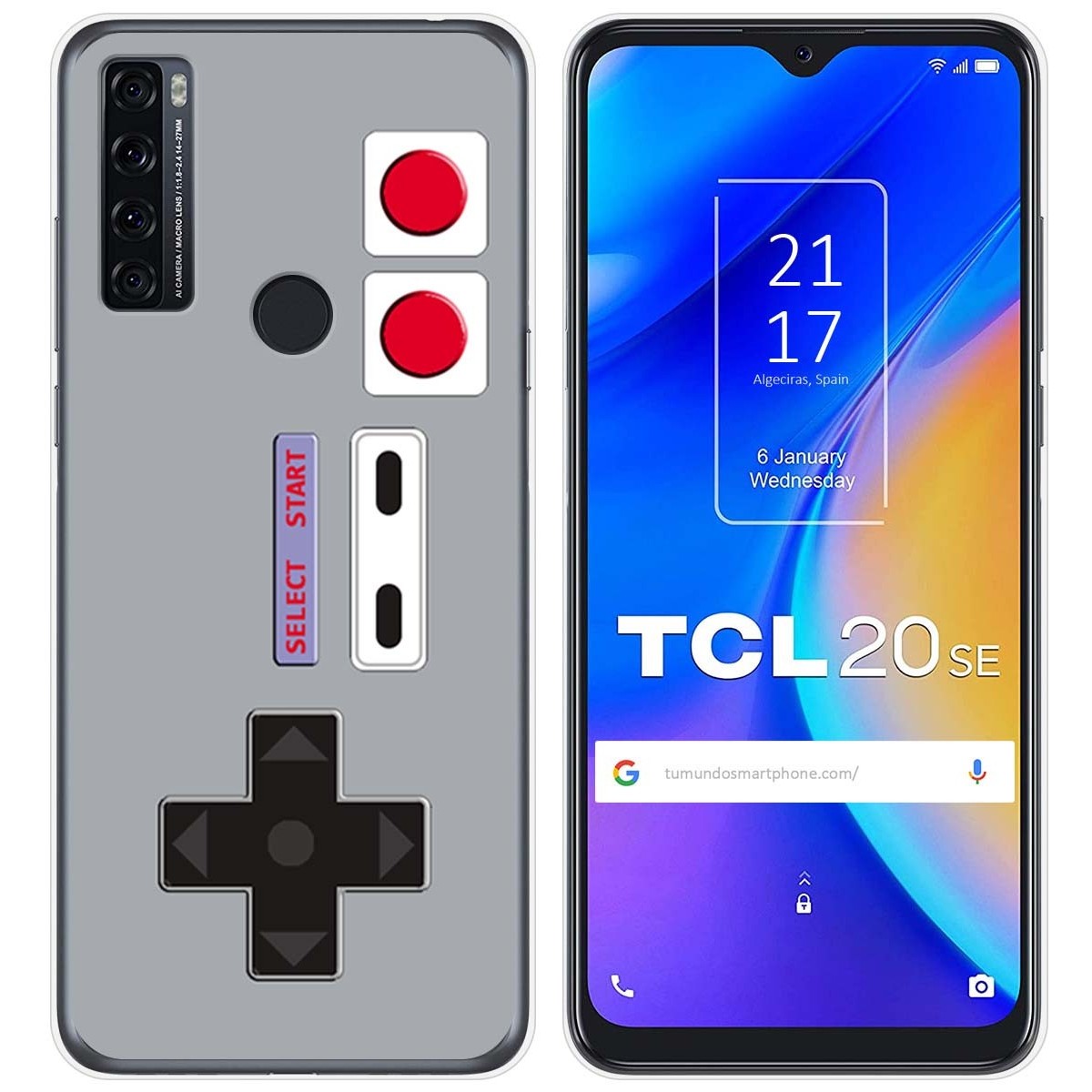 Funda Gel Tpu para TCL 20 SE diseño Consola Dibujos