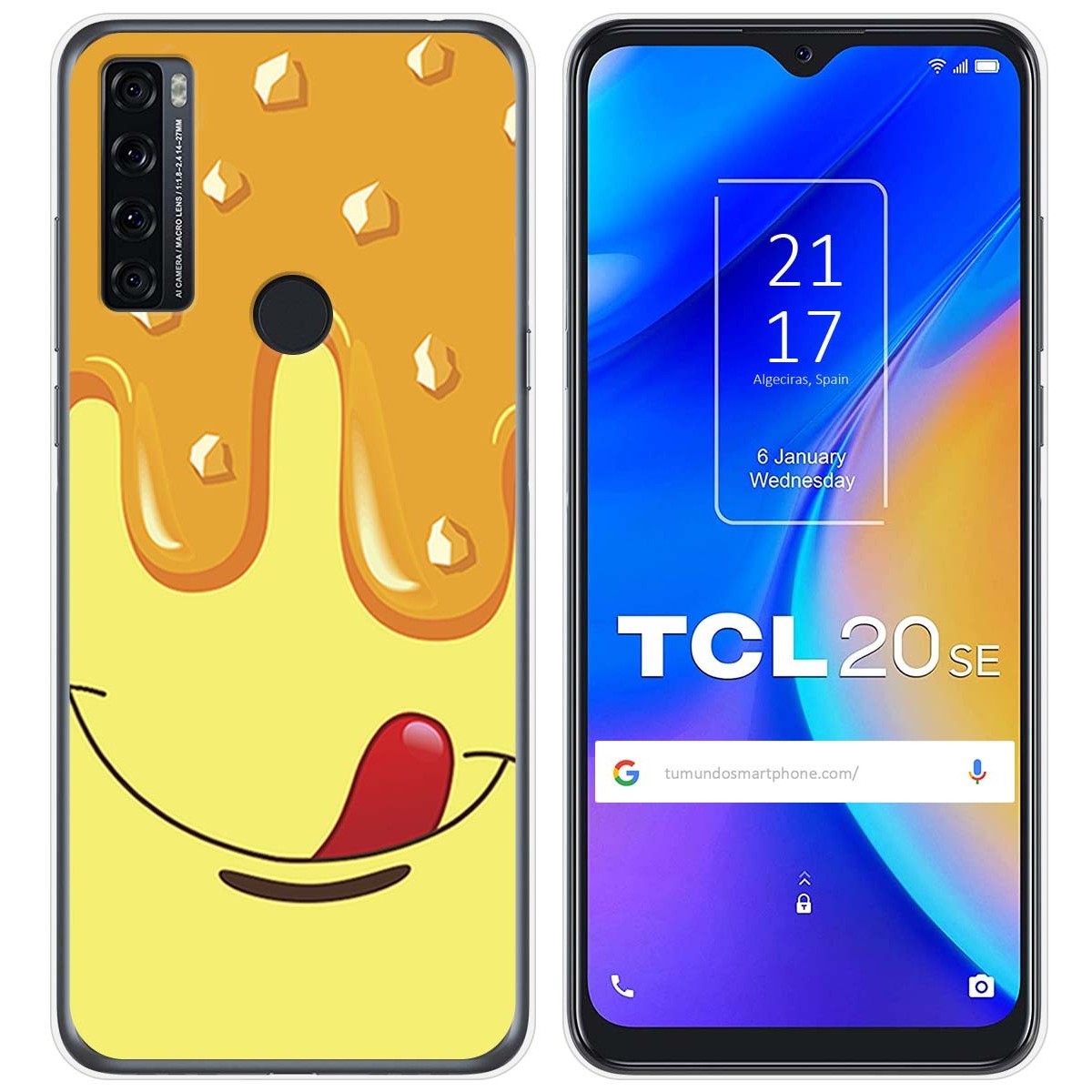 Funda Gel Tpu para TCL 20 SE diseño Helado Vainilla Dibujos