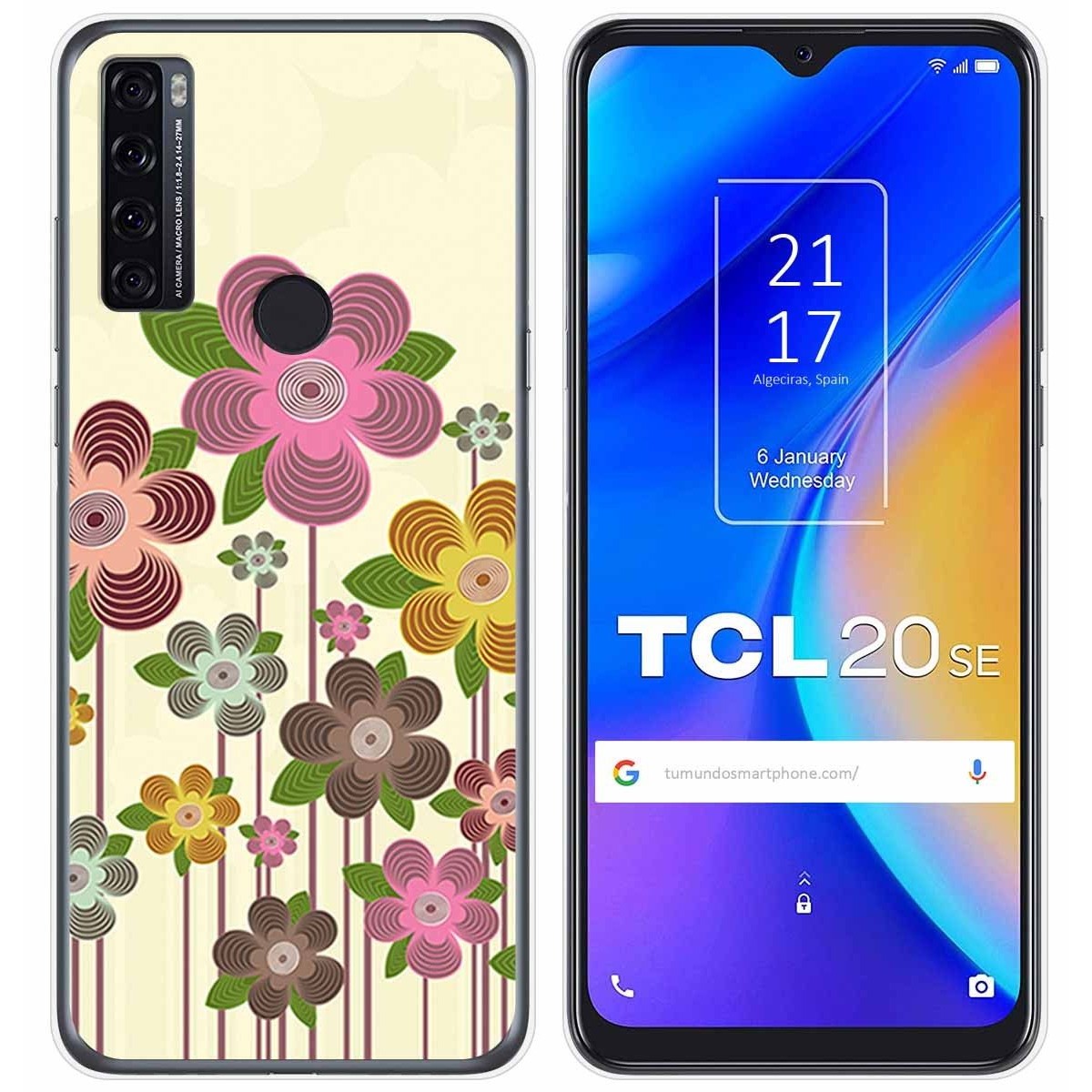 Funda Gel Tpu para TCL 20 SE diseño Primavera En Flor Dibujos