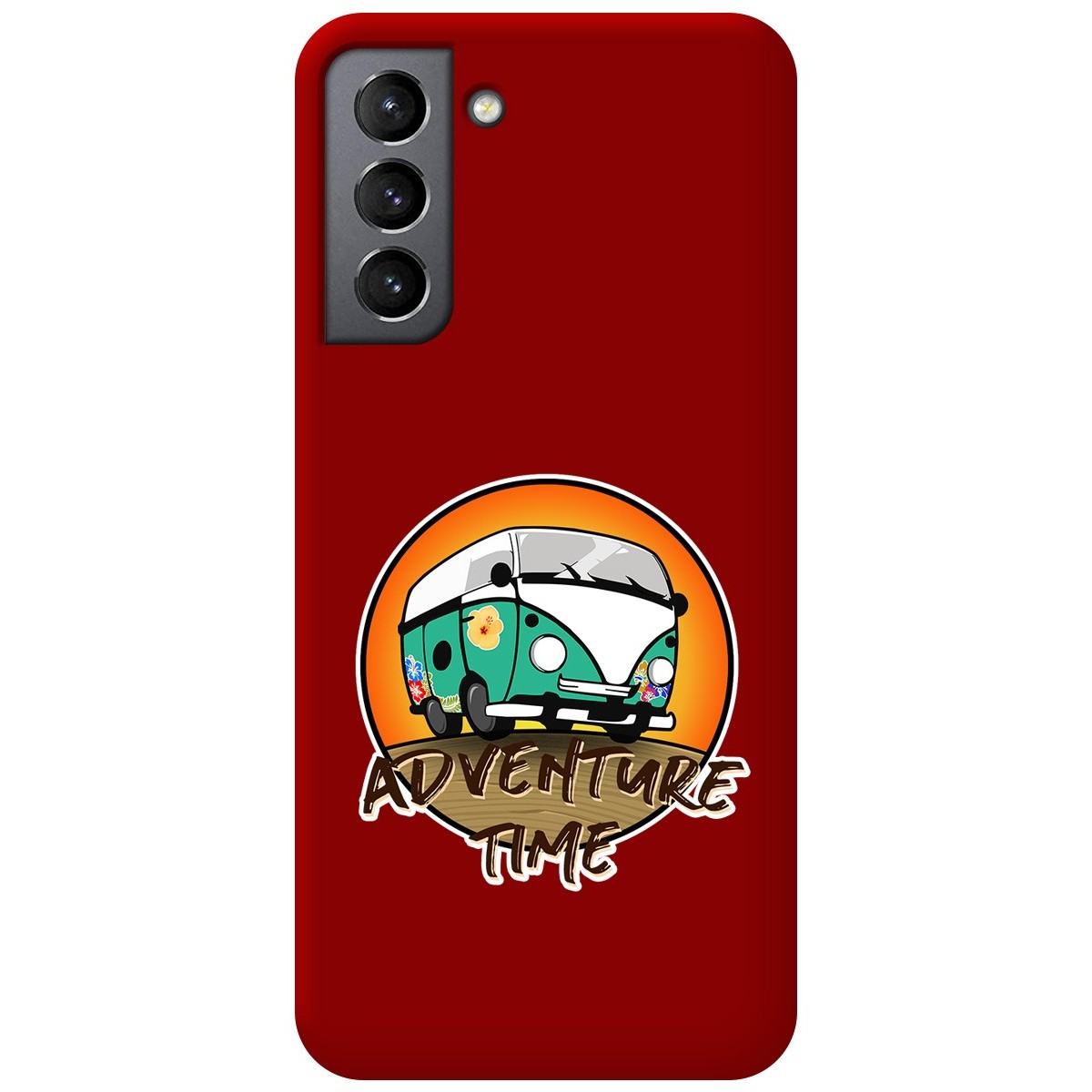 Funda Silicona Líquida Roja para Samsung Galaxy S21+ Plus 5G diseño Adventure Time Dibujos