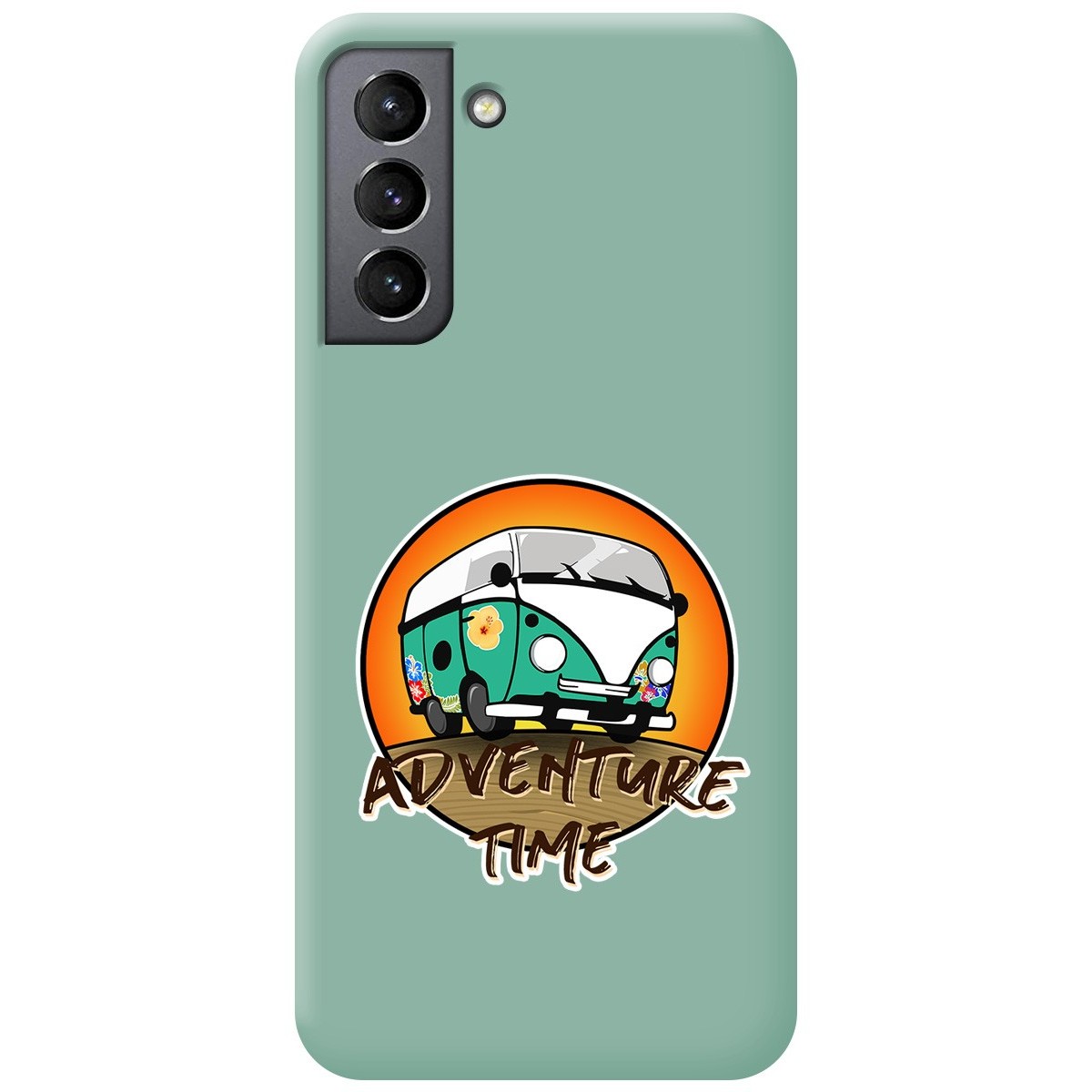 Funda Silicona Líquida Verde para Samsung Galaxy S21+ Plus 5G diseño Adventure Time Dibujos