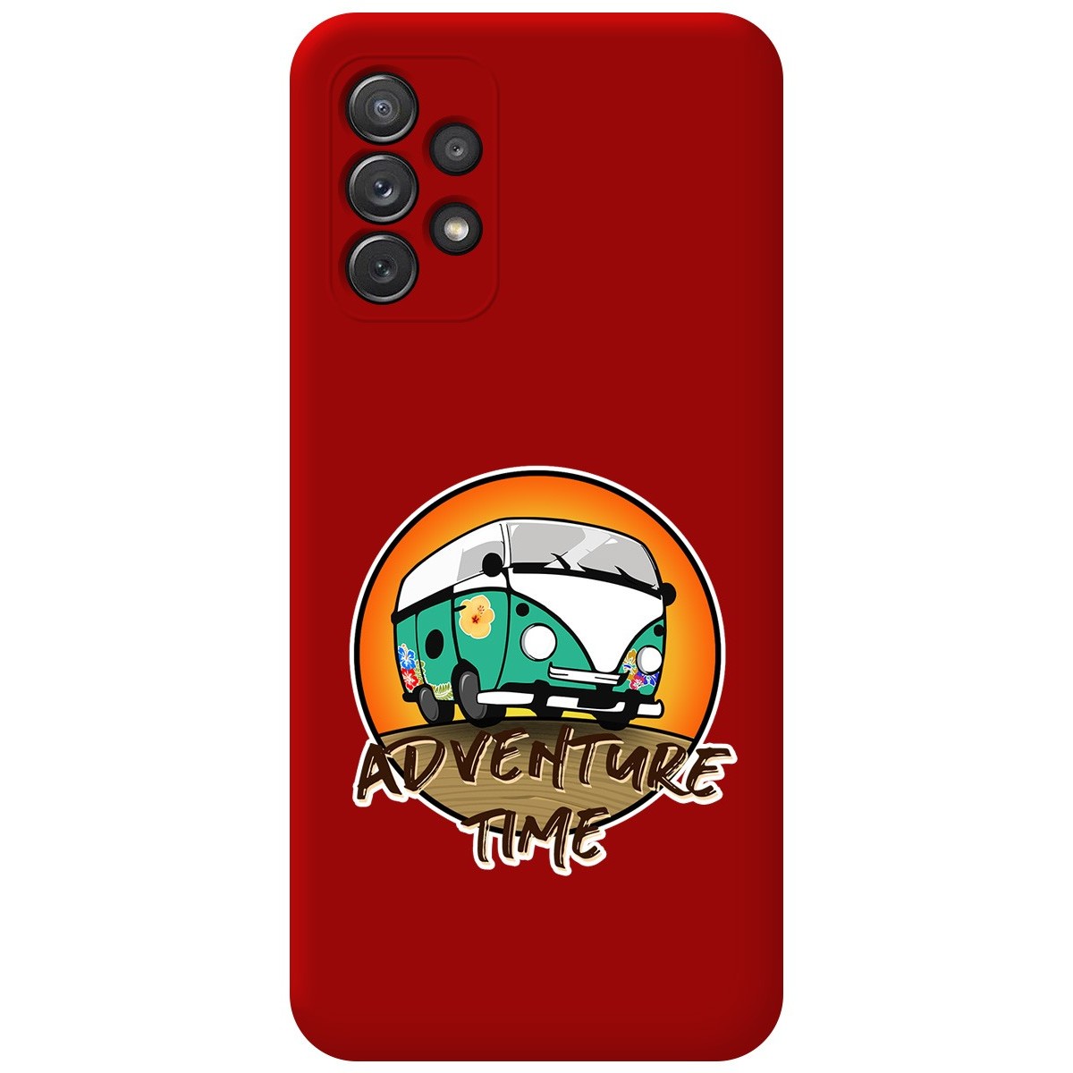 Funda Silicona Líquida Roja para Samsung Galaxy A72 diseño Adventure Time Dibujos