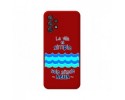 Funda Silicona Líquida Roja para Samsung Galaxy A72 diseño Agua Dibujos