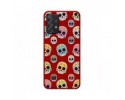 Funda Silicona Líquida Roja para Samsung Galaxy A52 / A52 5G / A52s 5G diseño Catrina Dibujos
