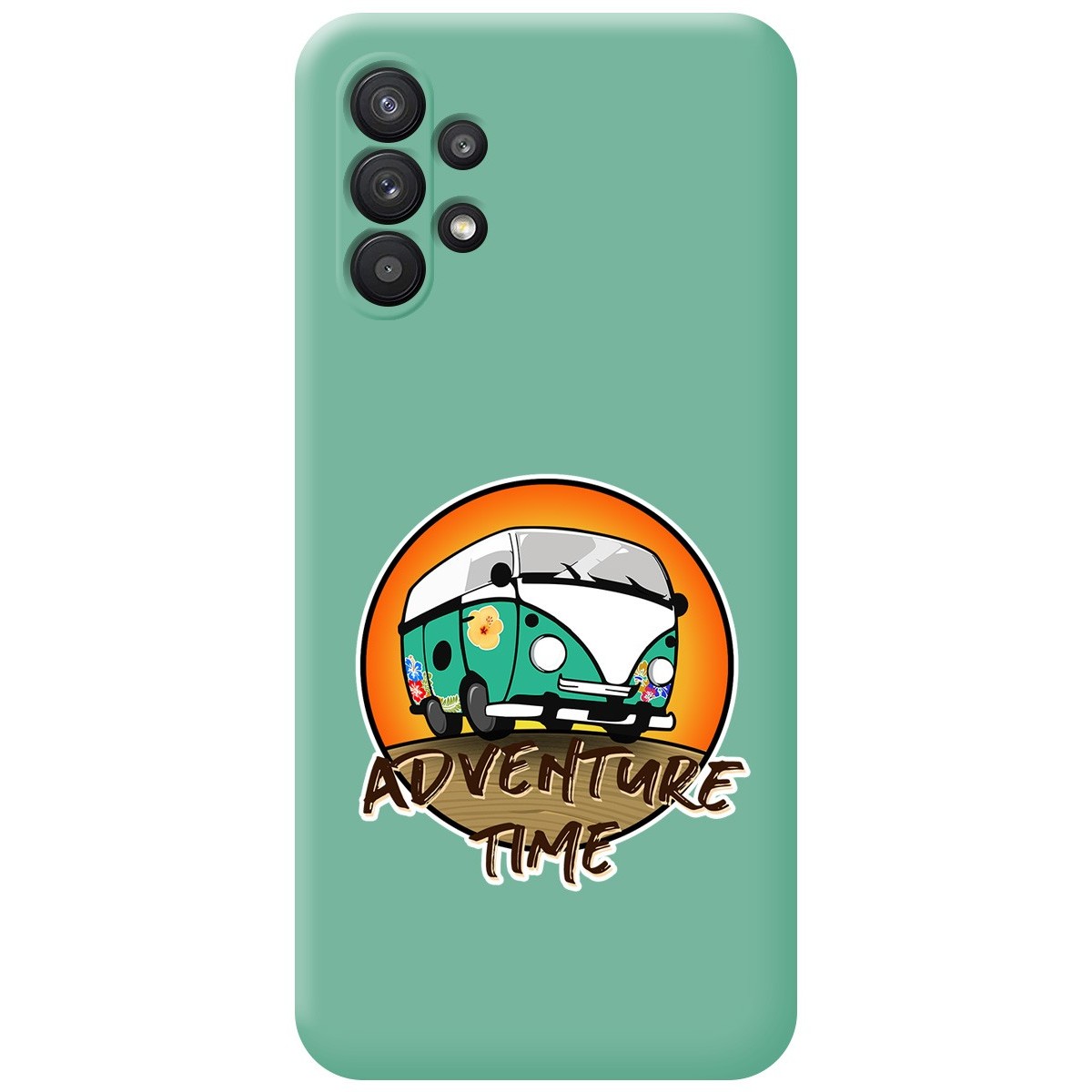 Funda Silicona Líquida Verde para Samsung Galaxy A32 5G diseño Adventure Time Dibujos