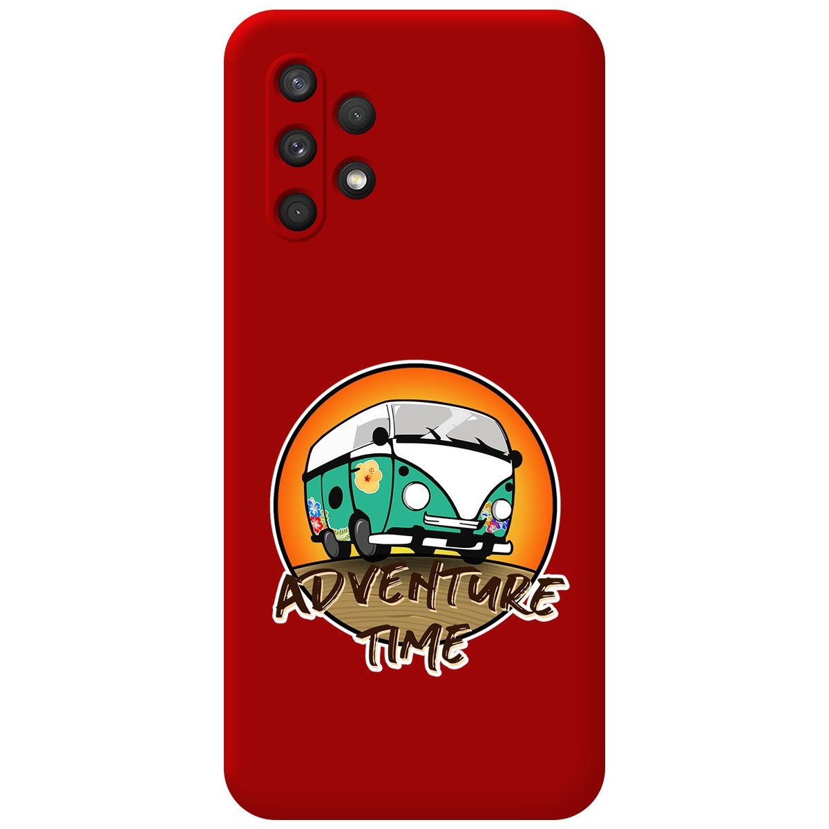 Funda Silicona Líquida Roja para Samsung Galaxy A32 4G diseño Adventure Time Dibujos