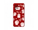 Funda Silicona Líquida Roja para Samsung Galaxy A32 4G diseño Cerdos Dibujos