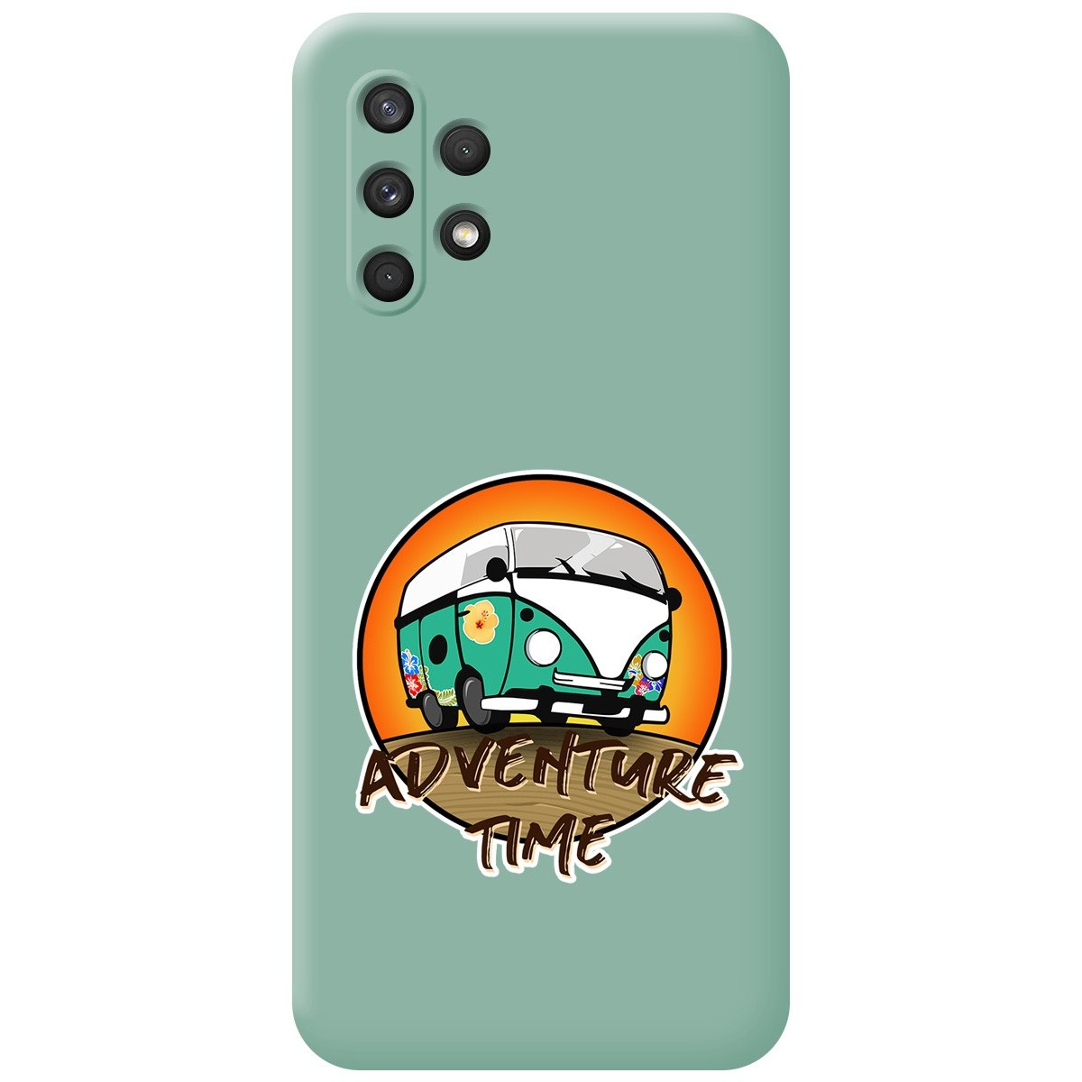 Funda Silicona Líquida Verde para Samsung Galaxy A32 4G diseño Adventure Time Dibujos