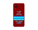 Funda Silicona Líquida Roja para Samsung Galaxy A12 / M12 diseño Agua Dibujos