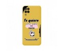 Funda Silicona Líquida Amarilla para Samsung Galaxy A12 / M12 diseño Vaca Dibujos