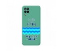 Funda Silicona Líquida Verde para Samsung Galaxy A12 / M12 diseño Agua Dibujos