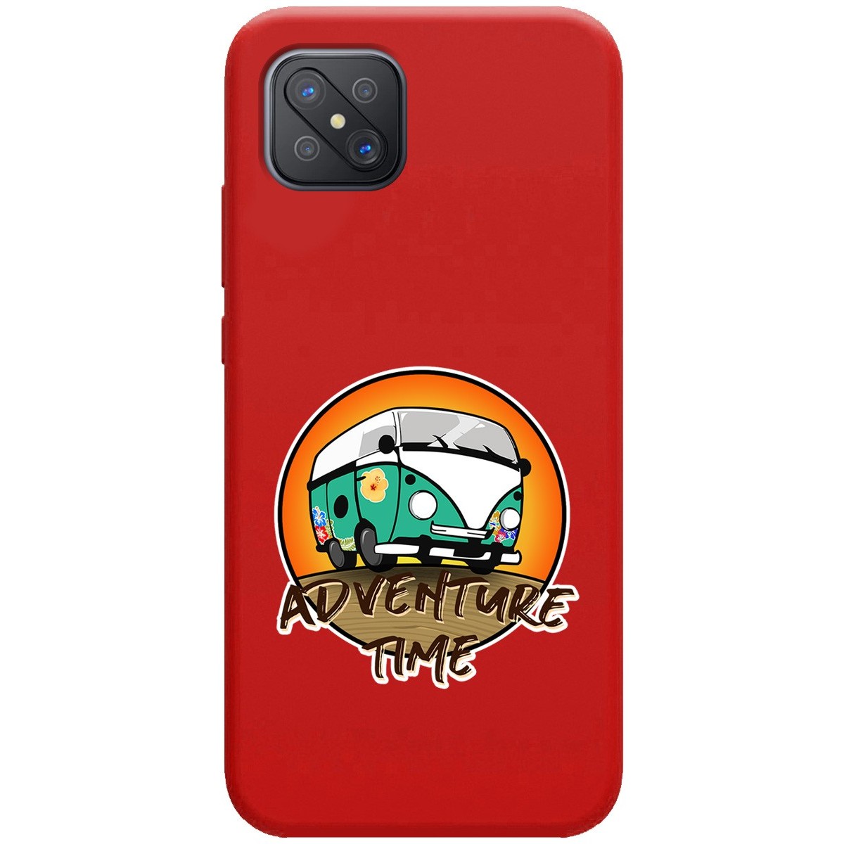 Funda Silicona Líquida Roja para Oppo Reno 4Z 5G diseño Adventure Time Dibujos