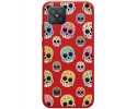Funda Silicona Líquida Roja para Oppo Reno 4Z 5G diseño Catrina Dibujos