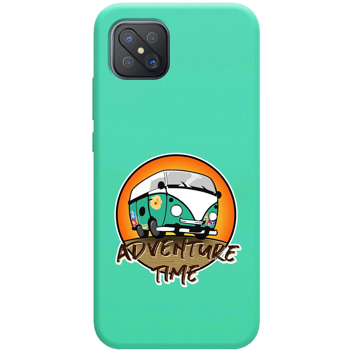 Funda Silicona Líquida Verde para Oppo Reno 4Z 5G diseño Adventure Time Dibujos