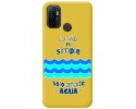 Funda Silicona Líquida Amarilla para Oppo A53 / A53s diseño Agua Dibujos