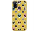 Funda Silicona Líquida Amarilla para Oppo A53 / A53s diseño Catrina Dibujos