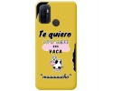 Funda Silicona Líquida Amarilla para Oppo A53 / A53s diseño Vaca Dibujos