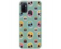 Funda Silicona Líquida Verde para Oppo A53 / A53s diseño Catrina Dibujos