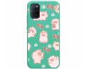 Funda Silicona Líquida Verde para Oppo A52 / A72 diseño Cerdos Dibujos
