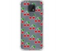 Funda Silicona Antigolpes para Motorola Moto E7 diseño Cerezas Dibujos