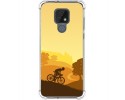 Funda Silicona Antigolpes para Motorola Moto E7 diseño Ciclista Dibujos