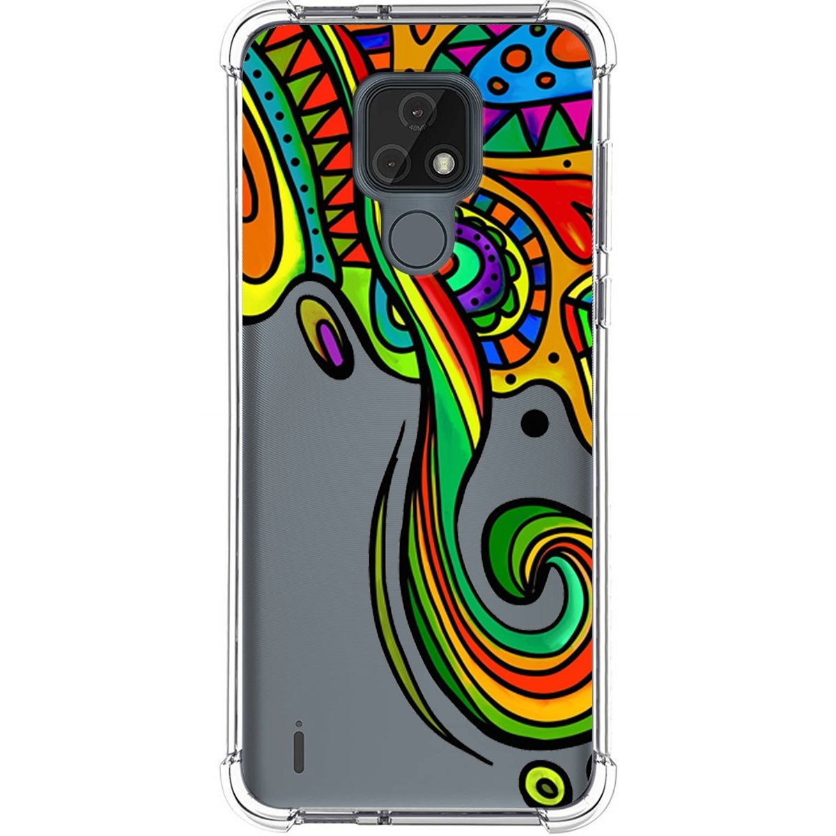 Funda Silicona Antigolpes para Motorola Moto E7 diseño Colores Dibujos