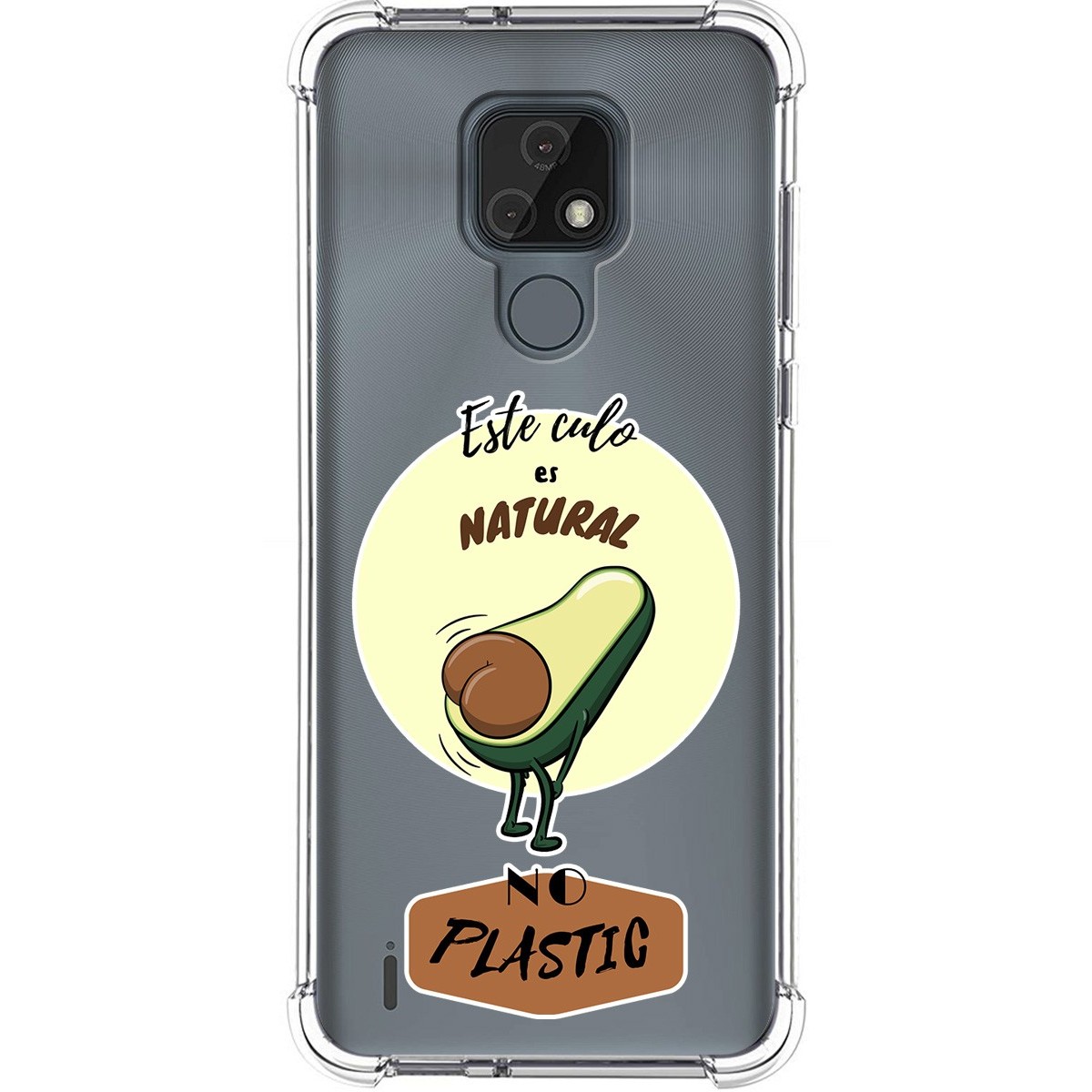 Funda Silicona Antigolpes para Motorola Moto E7 diseño Culo Natural Dibujos