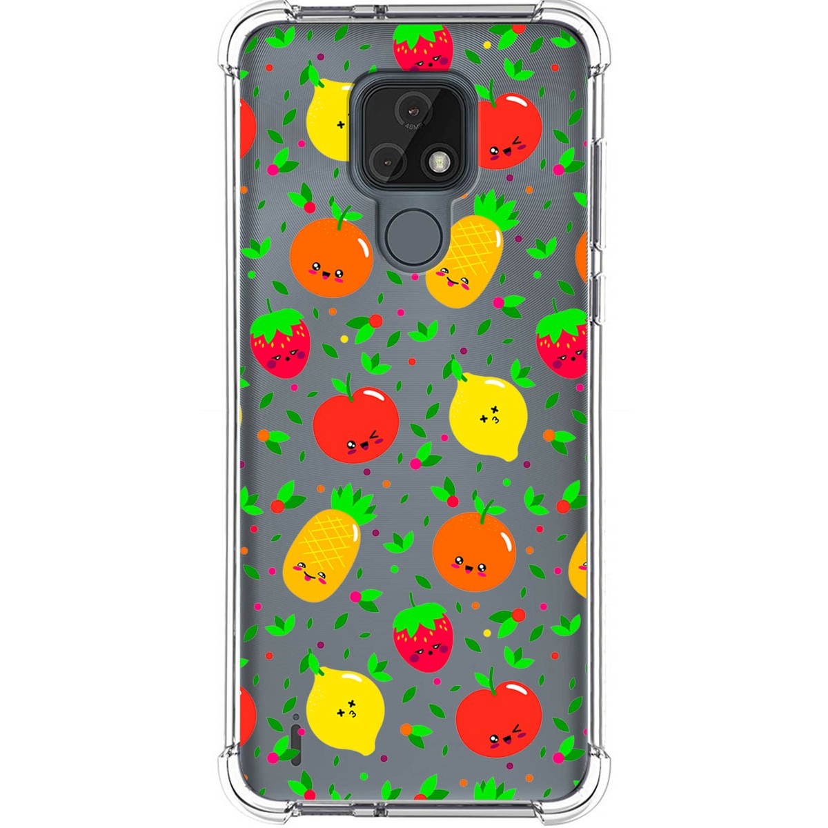 Funda Silicona Antigolpes para Motorola Moto E7 diseño Frutas 01 Dibujos