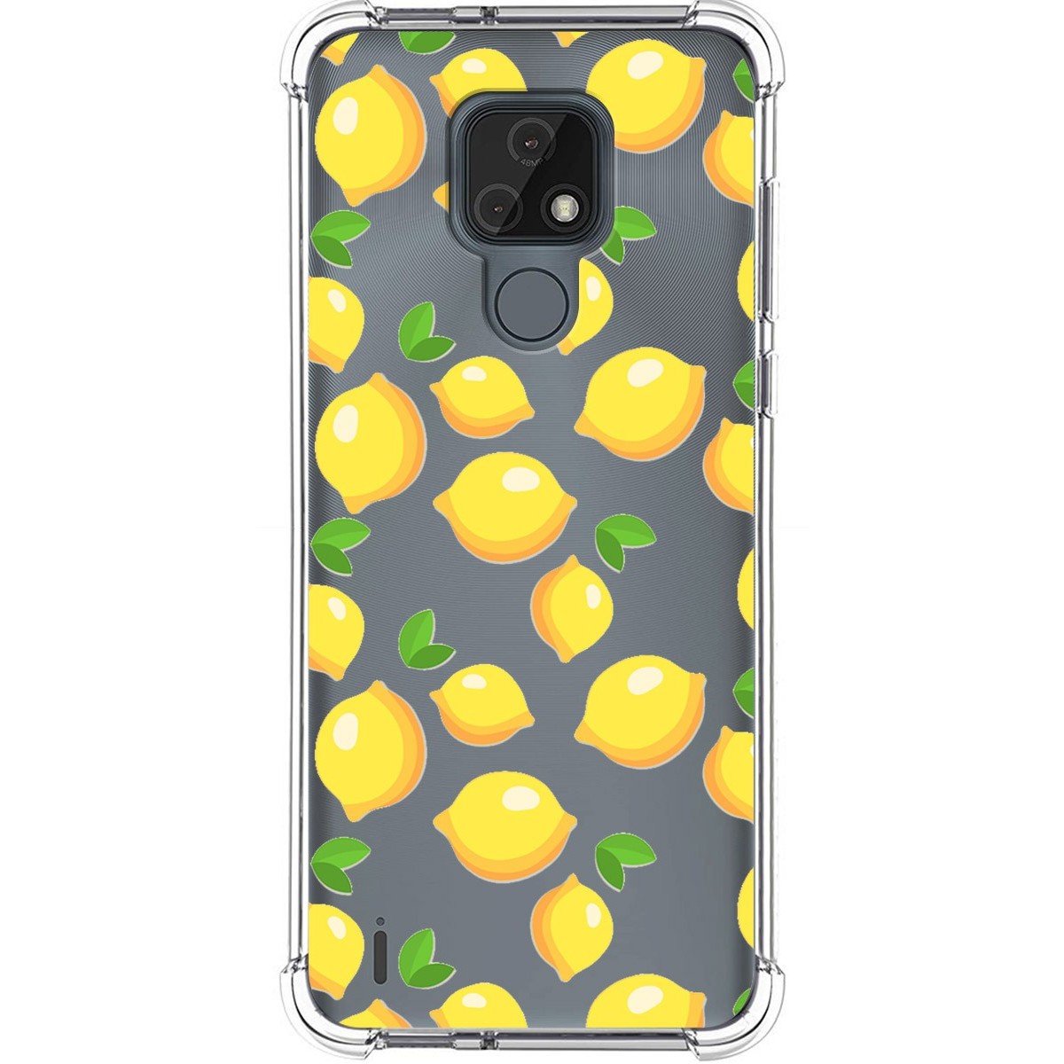 Funda Silicona Antigolpes para Motorola Moto E7 diseño Limones Dibujos