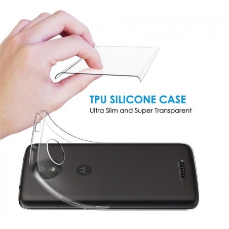 Funda Gel Tpu Fina Ultra-Thin 0,3mm Transparente para Motorola Moto C