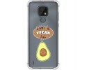 Funda Silicona Antigolpes para Motorola Moto E7 diseño Vegan Life Dibujos