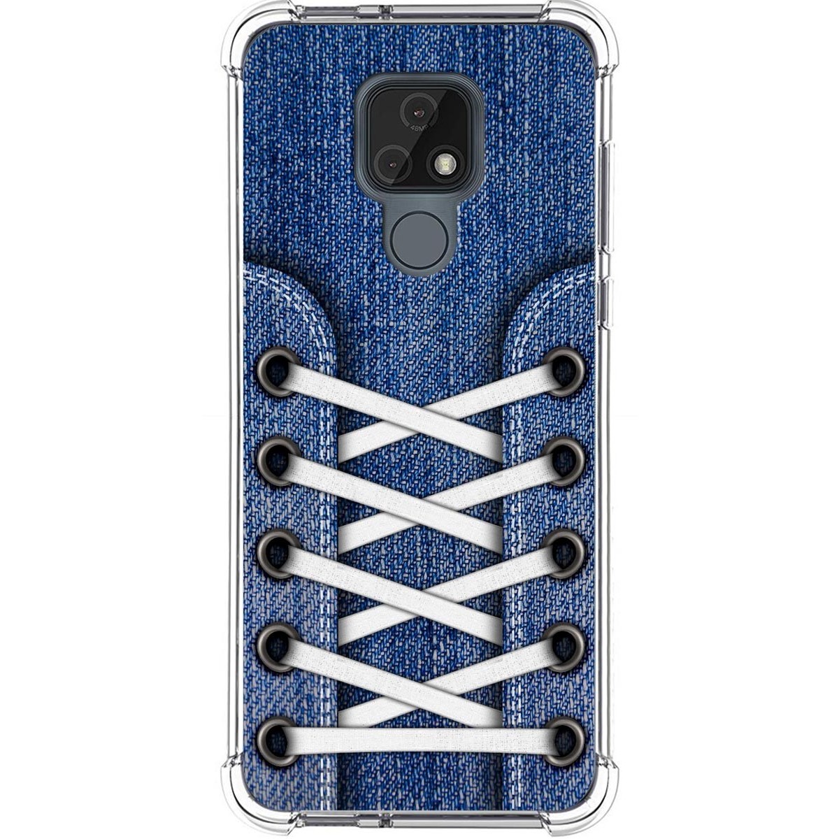 Funda Silicona Antigolpes para Motorola Moto E7 diseño Zapatillas 01 Dibujos