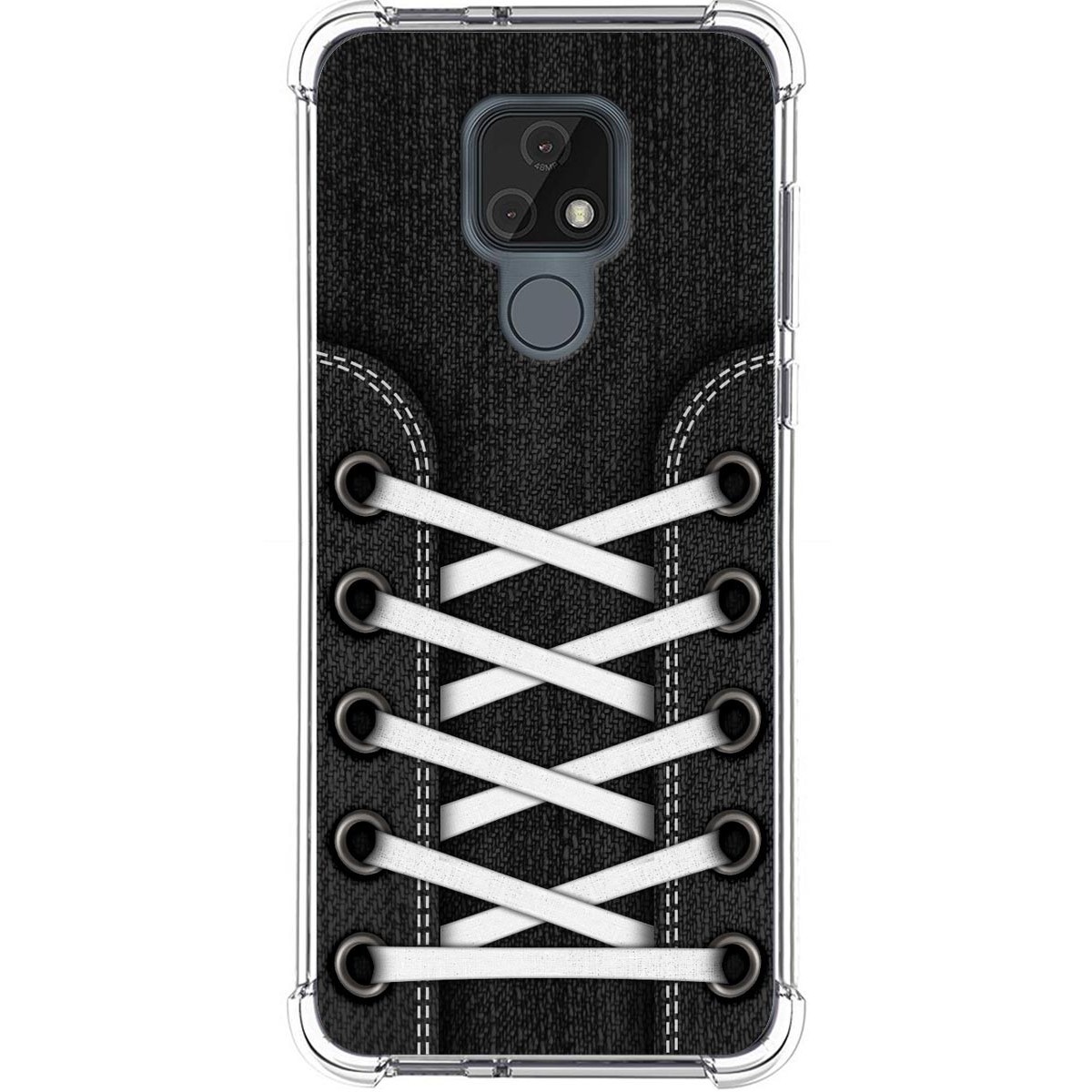 Funda Silicona Antigolpes para Motorola Moto E7 diseño Zapatillas 02 Dibujos