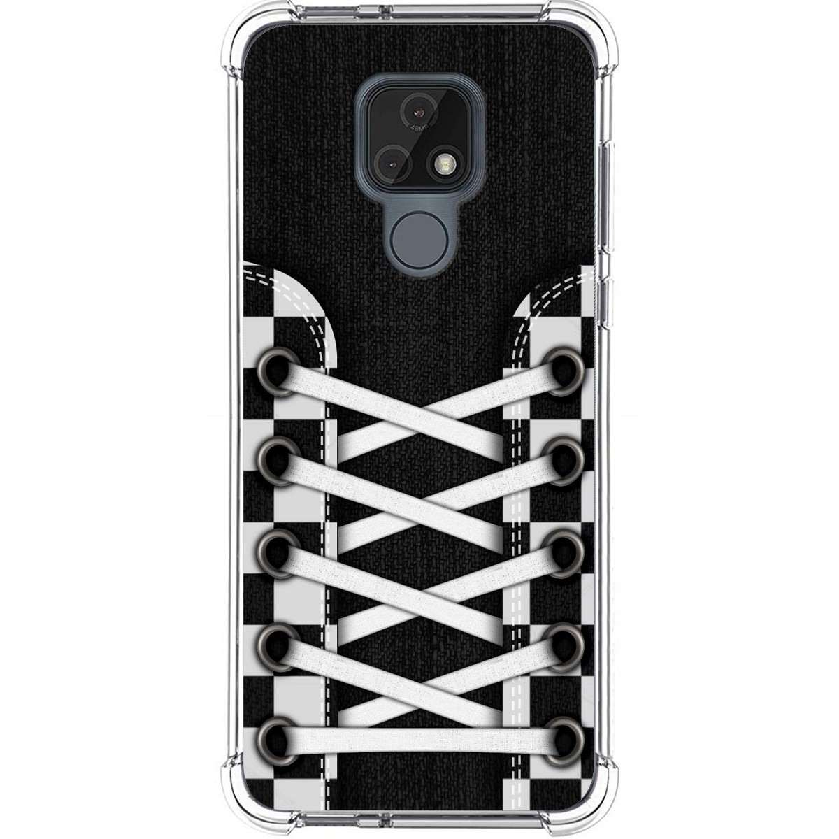 Funda Silicona Antigolpes para Motorola Moto E7 diseño Zapatillas 03 Dibujos