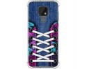 Funda Silicona Antigolpes para Motorola Moto E7 diseño Zapatillas 06 Dibujos