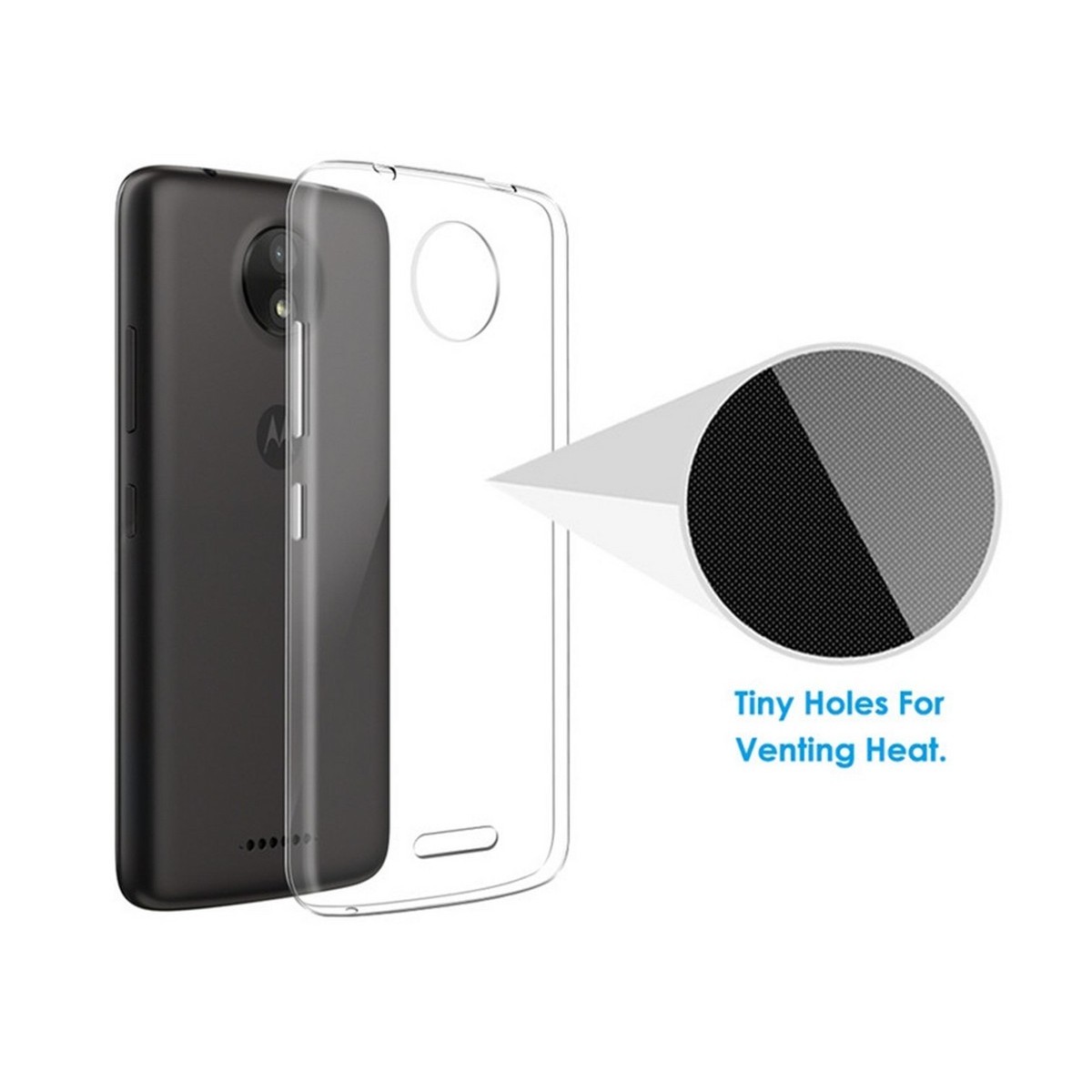Funda Gel Tpu Fina Ultra-Thin 0,3mm Transparente para Motorola Moto C